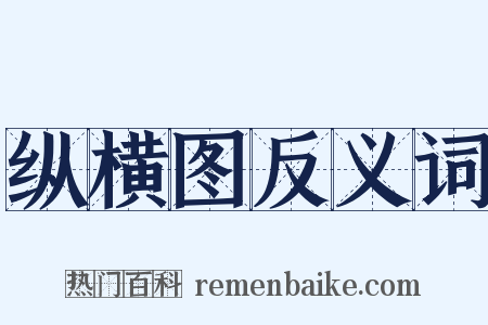纵横图反义词是什么意思的图片